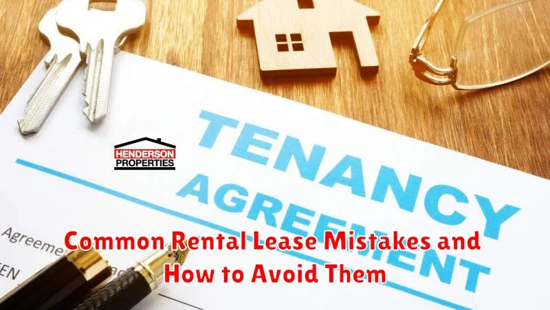 Common Rental Lease Mistakes and How to Avoid Them