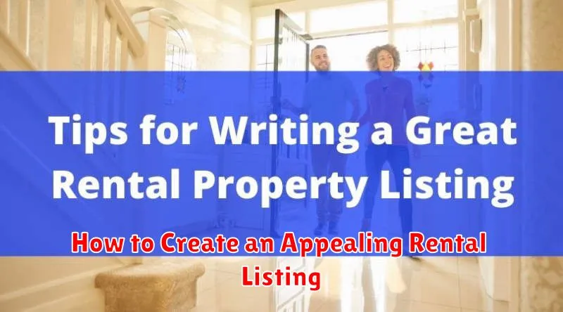 How to Create an Appealing Rental Listing